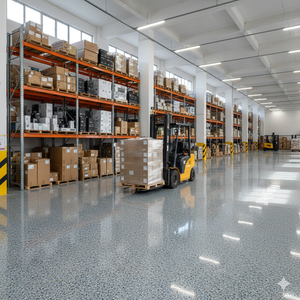 Pisos <span class=keywords><strong>de</strong></span> Cuarzo <span class=keywords><strong>de</strong></span> Color Epóxico Sin Solventes |   Revestimiento <span class=keywords><strong>de</strong></span> Piso Autonivelante Antideslizante para Fábrica, Taller, Almacén - Product Image 6