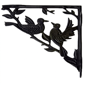 Decorative L Shape Metal Wall <b>Bracket</b> for Corner <b>Shelf</b> Support Powder Coated Wall Mounted Display & Storage - Product Image 1