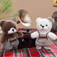 Nouveau porte-clés pendentif en peluche douce et moelleuse, mini ours en peluche mignon, accessoire de sac, jouet animal en peluche