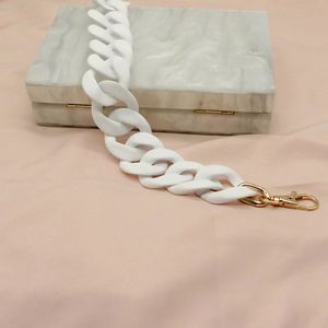 スタイリッシュなマルチカラートレンディな分厚い樹脂チェーンバッグハンドルクリエイティブDIYファッションバッグアクセサリーに最適 - Product Image 5