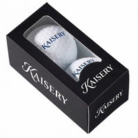 Ensemble de balles de golf de luxe en vrac, balles de golf blanches, boîte cadeau de présentation, promotion d'entreprise, balles de golf personnalisées avec logo
