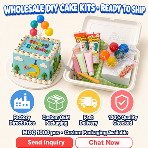 Kit de crème à modeler DIY pour gâteaux, crème décorative imitation, avec outils de décoration pour enfants et filles, cadeau artisanal fait main - Product Image 5