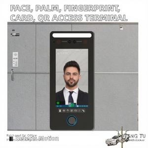 Yüz Tanıma Erişim Kontrolü Zaman Takip Terminali Avuç İçi Tanıma Parmak İzi Okuyucu QR Kod Hareket Algılama Dokunmatik - Product Image 2