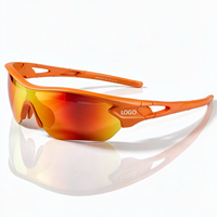 Lunettes de sport personnalisées TR90 semi-cerclées légères avec protection UV400, verres polarisés photochromiques anti-rayures en PC pour le cyclisme et la course à pied