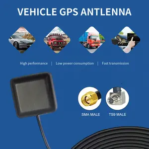 Omni 1710-2690mhz 4g Lte Antenna Popular High Quality 4G LTE External Antenna RG174 L 2M Black Square 4G Antenna