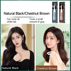 Loción de Tinte Capilar Semipermanente Natural de Fábrica, Sin Amoníaco, Sin PPD, Larga Duración, Cobertura de Canas <span class=keywords><strong>para</strong></span> Mujeres y Hombres - Product Image 5