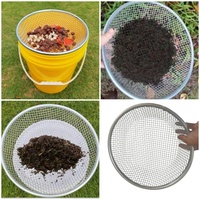 Tamis à compost en acier galvanisé antirouille pour le compostage domestique et le jardinage