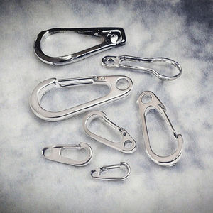 Mousqueton à ressort en acier inoxydable de qualité 304, finition unie, pour porte-clés, bijoux et accessoires périphériques - Product Image 3