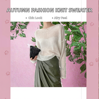 Nouveau Cardigan Tricoté Ample et Élégant pour Femme, Respirant, Col Simple, Tendance Automne