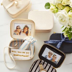 Boîte <span class=keywords><strong>photo</strong></span> en cuir de marque OEM pour événements, étui <span class=keywords><strong>photo</strong></span> souvenir en cuir personnalisé imprimé, étui de voyage, trousse de toilette, étui à maquillage - Product Image 4