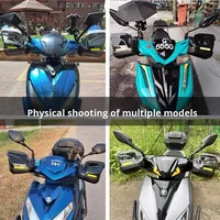 Geliştirilmiş Versiyon Genişletilmiş Yükseltilmiş Büyütülmüş Evrensel Scooter Motosiklet Elektrikli Araç Rüzgar Geçirmez Modifiye Ön Cam