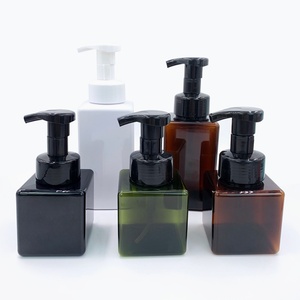Botellas de Plástico PETG Cuadradas de 250 ml (8 oz) con Bomba de Espuma, Dispensador de Jabón Vacío, Color Blanco, Negro, Transparente, Verde y Ámbar, Venta al Por Mayor - Product Image 6
