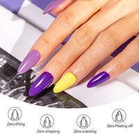 HEMA TPO FREE Vernis Gel Liquide Couleurs Naturelles Françaises Longue Durée Gel UV Vente en Gros Marque Privée Vegan Soak Off UV LED Bouteille Salon
