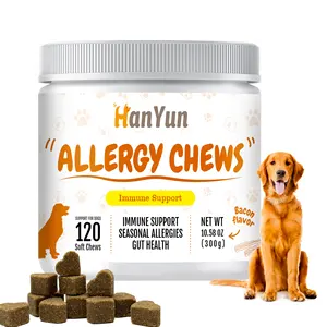 हेन्यान एलर्जी राहत कुत्ते पूरक प्रतिरक्षा chewats स्वस्थ त्वचा कोट के लिए स्वस्थ त्वचा कोट