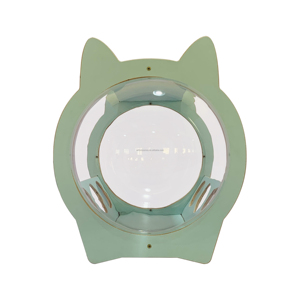 Luxurious Pine Wood Acrylic <b>Cat</b> House Transparent Window Breathable Design Button Closure Cozy Dome Retreat for Ultimate Feline - Product Image 5