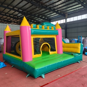 स्लाइड 4 मीटर * 4 मीटर * 4 मीटर 2.5 इंफ्लेटेबल हाउस के साथ कूदना महल के बच्चों के बाउंसर - Product Image 6
