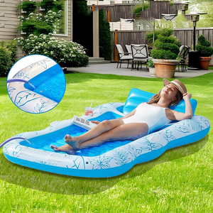 Mới Đến Tùy Chỉnh PVC Hồ Bơi Float Xách Tay Nệm Bơm Hơi Cho Cắm Trại Và Phòng Chờ Hồ Bơi Trang Trí - Product Image 2