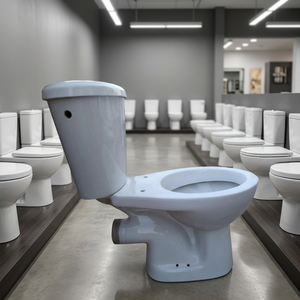 WC commercial deux pièces avec siège et raccords LLC – Ensemble WC complet - Product Image 3
