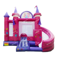 Château gonflable commercial en PVC de grande taille avec toboggans, trampolines et jeux, parc de trampolines extérieur certifié CE, installation facile