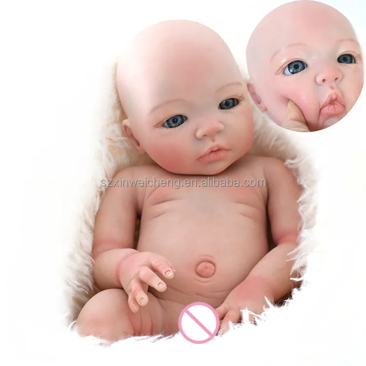 18 pouces 2950 G Vente en gros Reborn Baby Dolls Girl Bonecas Bebe Kits de poupées Reborn en silicone complet