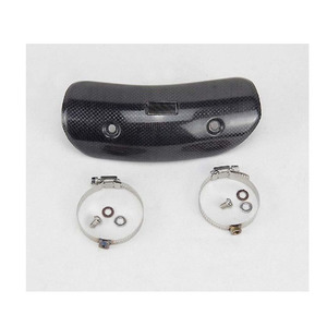 Kit de protector de tubo silenciador de fibra de carbono real para motocicleta universal, protector antiescaldado - Product Image 5