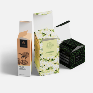 Boîte d'emballage pliante en carton avec logo personnalisé, pelliculage mat, luxe, pour cosmétiques et soins de la peau, avec fermeture magnétique - Product Image 2