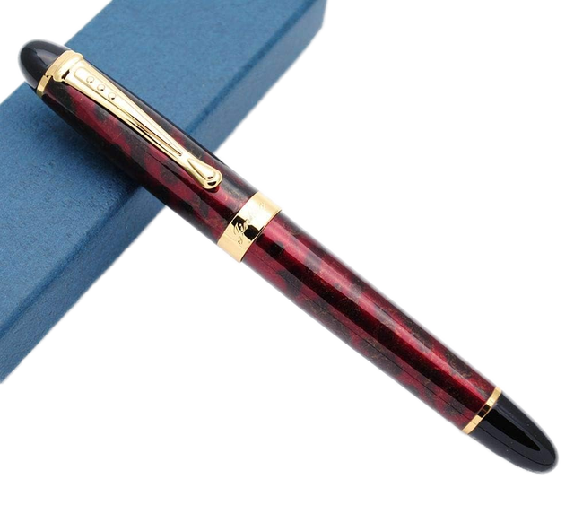 Luxury Professional Business Office Gel Iridium Nib Stainless Steel Tip Classic Design Fountain Pen for Finance