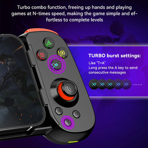 Tùy chỉnh PC không dây GAMEPAD ĐÔI sốc cần điều khiển trò chơi Bộ điều khiển Stretch xử lý cho điện thoại Android - Product Image 5