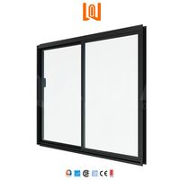 Pour CSA WANJIA Double verre trempé rupture thermique aluminium Commercial aluminium fenêtre coulissante cuisine persienne horizontale