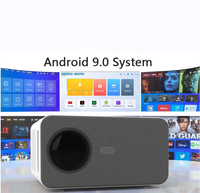 Mini Proyector LED 1080p Android de Tiro Corto, Inalámbrico, WiFi 5G, Smart TV, 3D, para Cine en Casa, Videojuegos y Exteriores
