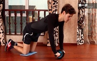 Venta caliente de hierro básico para Ab Roller Wheels Home Gym Fitness Equipo de ejercicio