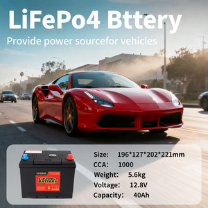 Batterie au lithium à l'état solide Lifepo4 12,8 V 40 Ah-300 Ah, démarrage-arrêt, 1000 CCA, 6000 cycles pour camping-car, bateau, voiture, camion - Product Image 2