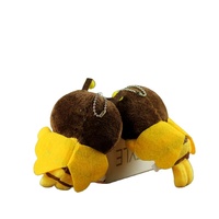 Mainan Boneka Kapas Lebah Kecil Mini Hadiah Ulang Tahun Anak dengan Gantungan Aksesoris Pakaian Ransel Boneka Gantungan Kunci