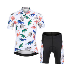 Conjunto de Jersey y Pantalones Cortos de Ciclismo para Niños OEM, Logotipo Personalizado, Traje de Ciclismo para Niños y Niñas, Kit de Verano para Bicicleta de Montaña y Carretera, para 4-12 Años - Product Image 5