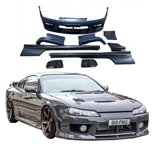 Pour NISSAN S15 SILVIA Kits Carrosserie Pièce Ensemble Complet PP S15 Pare-chocs Avant Jupes Latérales Avec Trous de Feux de Brouillard Accessoire de Carrosserie de Modification - Product Image 1