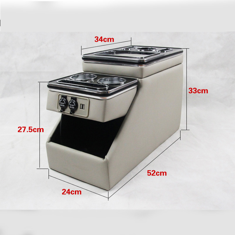 G10 Walnut Car Armrest Storage Box for Citroen Spacetourer 2016-2023 | Auto Styling Accessories