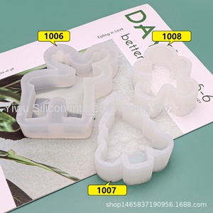Albero di natale uomo di pan di zenzero alce 3D stampo in Silicone piccolo materiale per aromaterapia da DIY candele di gesso torta per auto ornamenti - Product Image 2