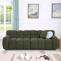 Canapé en velours de style nordique avec housse amovible, 3 places, meubles de maison, canapé, OEM pour marque célèbre