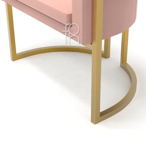 आधुनिक शैली के रेस्तरां फर्नीचर के लिए होटल और रेस्तरां के लिए समकालीन गुलाबी कैफे लाउंज कुर्सियां - Product Image 4