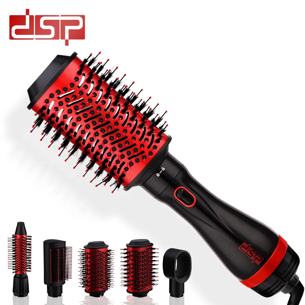 DSP sıcak satış elektrikli sıcak hava fırça Styler bir adım saç fırçası seti 5-in-1 negatif iyon saç kurutma makinesi saç düzleştirici tarak