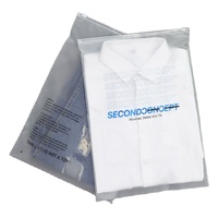 Sweat à capuche à fermeture éclair sur mesure, couverture de robe de cheveux givrée Tshirt Zip Hat vêtements sac emballage Transparent chemise en plastique PE HF