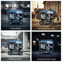 Ensemble de soudage diesel SELOSEN avec générateur 300A 30-300A 6KW 5000W 5.5KW réglable 1.8-5. Générateur de soudage Omm Electrode 5KW