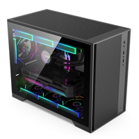 New Arrival Micro ATX Mid Tower Computer PC Case Chassis Gaming Computer Case Cabinet Cases & Towers with Front Mesh Type-C Port