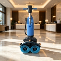 Mesin Penggosok Lantai Batu Epoxy untuk Gym dan Kantor, Ringan, Hemat Tempat, Mudah Perawatan, dan Beroperasi dengan Tenaga Dorong