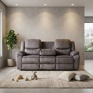 El nuevo sofá reclinable con altavoz Bluetooth de cuero impermeable y transpirable de Frank es adecuado para salas de estar. - Product Image 2
