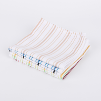 Essuie-tout de cuisine en coton rayé multicolore, absorbant, réutilisable, sans peluches, pour le nettoyage, le séchage de la vaisselle et l'usage domestique