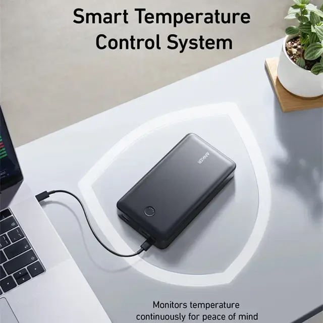 Anker 537 Portable Power Bank 24000mAh, 65W Charger, LED Display