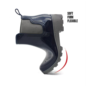 As 02 OEM et ODM, Chaussures <span class=keywords><strong>de</strong></span> <span class=keywords><strong>pluie</strong></span> pour femmes, bottes légères en PVC imperméables, bleues, pour l'extérieur, personnalisées et tendance - Product Image 2