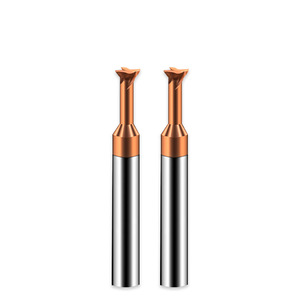 Fraise à chanfreiner oblique à quatre cannelures en alliage d'aluminium, en acier au tungstène, à 45/60 degrés, pour fraiseuse - Product Image 1