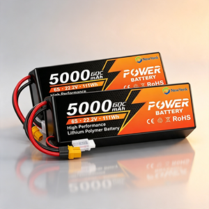 Batteria LiPo 2S 3S 4S 6S 2200mAh 3600mAh 4000mAh 5000mAh 6000mAh 7000mAh con Connettore XT60 EC5 T Plug per Droni RC, Auto e Modellini di Aerei - Product Image 1